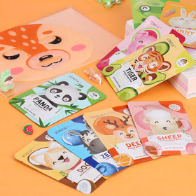 KONEUK gift bundle styled for a party showing ribboned pack as a spa party favor