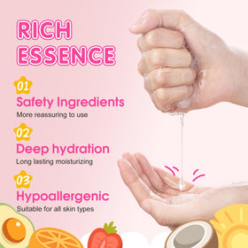 KONEUK sachet back label displaying ingredients and usage guidance