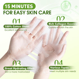 KONEUK mask sheet texture close-up illustrating hydrating serum