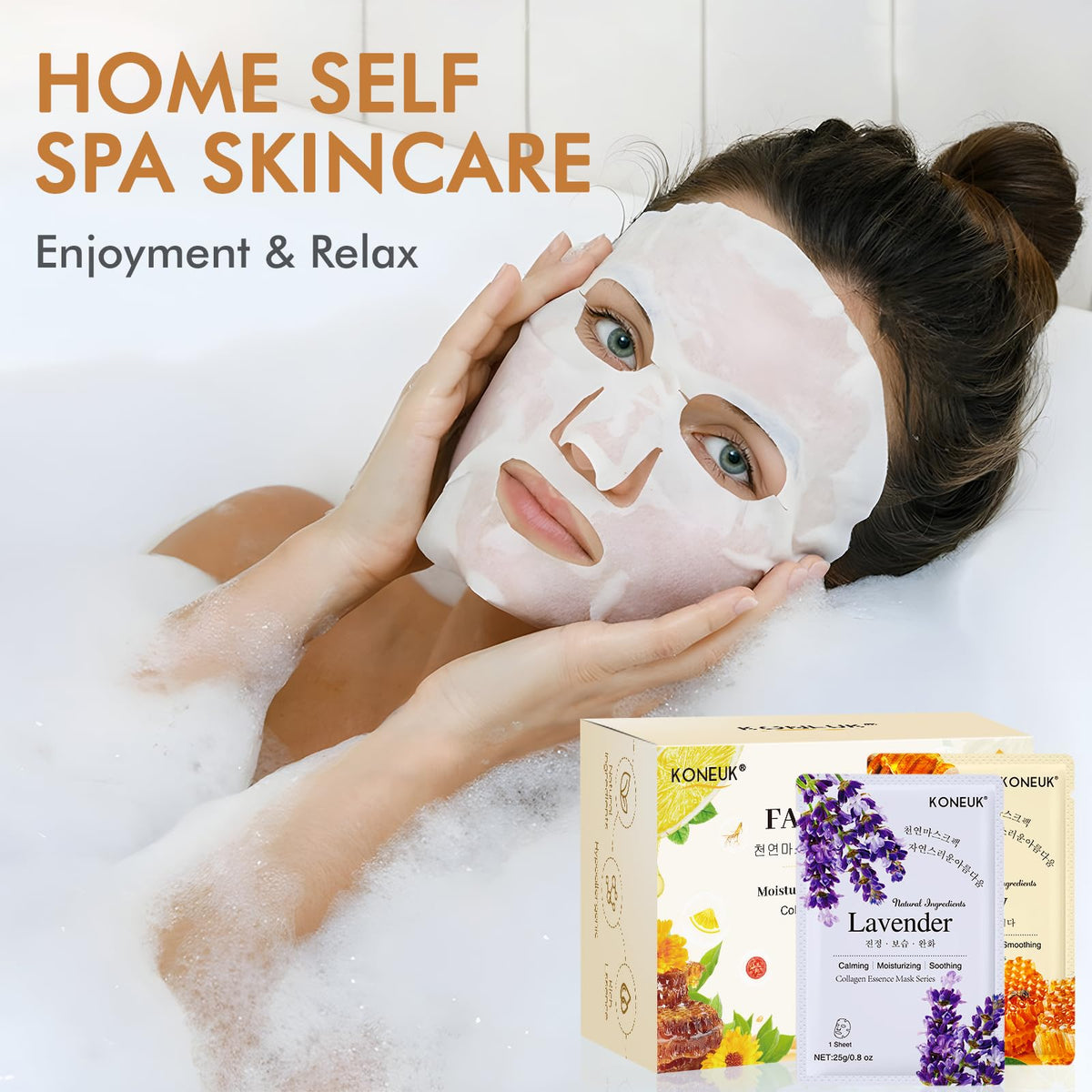 KONEUK mask held in hand for size comparison highlighting full-face coverage benefit