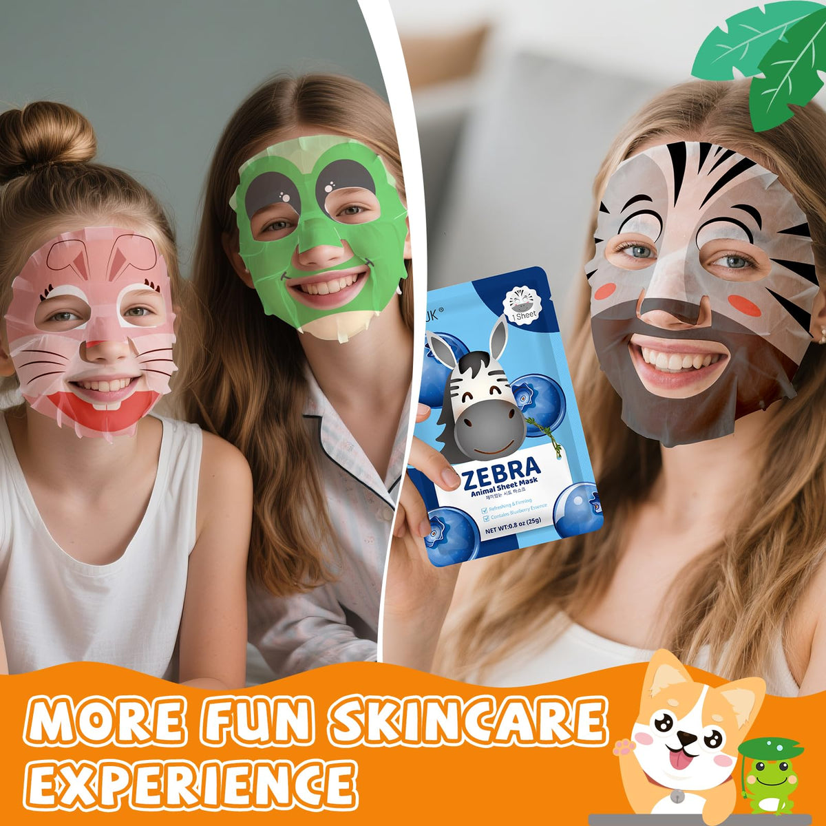 KONEUK mask held in hand to show actual size and single-use convenience for kids