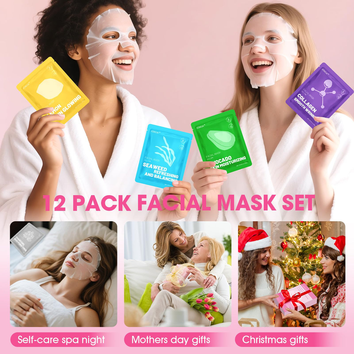 KONEUK compact travel pouch with masks illustrating portability and convenience
