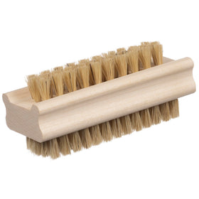 KONEX front view of wooden nail brush showing full design and benefits