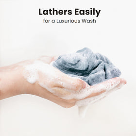 Konssy cloth removing makeup from skin demonstrating effective gentle cleansing