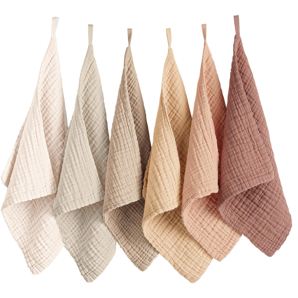 Konssy face cloths front pack showing six cloths and benefits
