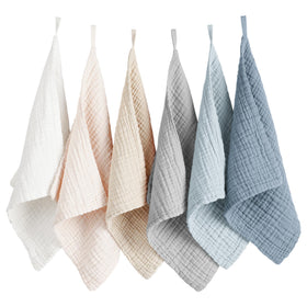 Konssy stacked face cloths front view showing neat folds and everyday convenience