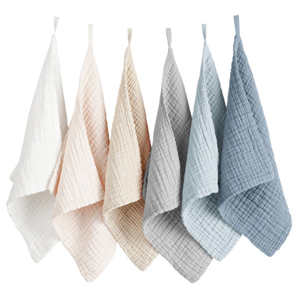 Konssy stacked face cloths front view showing neat folds and everyday convenience