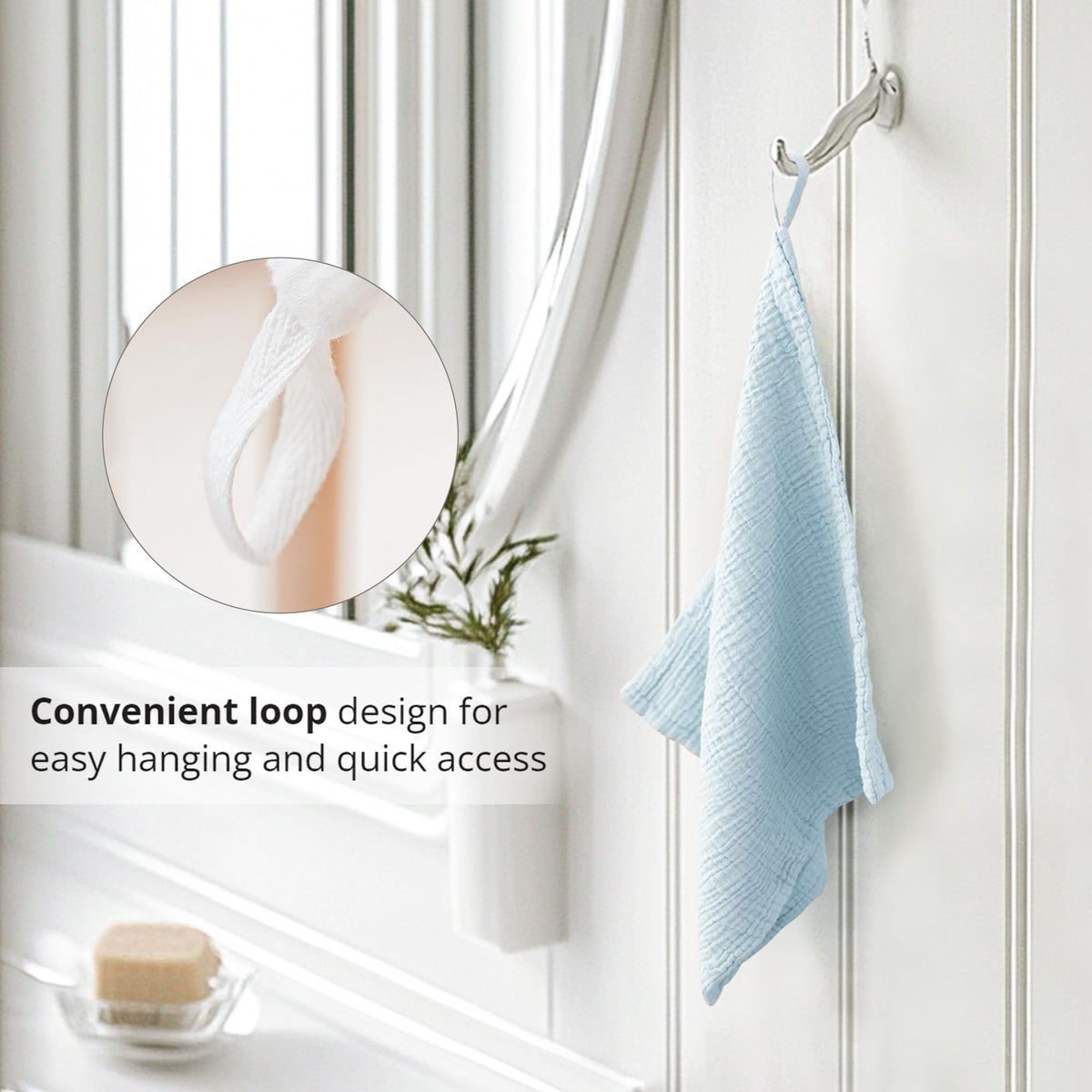 Konssy cloth in use removing makeup for gentle cleansing benefit