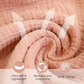 Konssy face cloths packed in travel bag showing portability and convenience