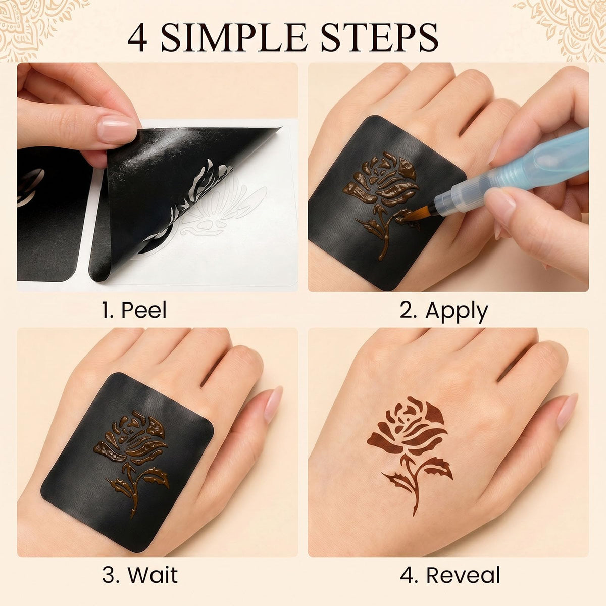Koogel refillable nylon-tip pen and stencil edge detail for controlled line work