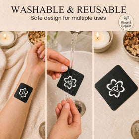 Koogel group at wedding using stencils showing quick salon-style body art