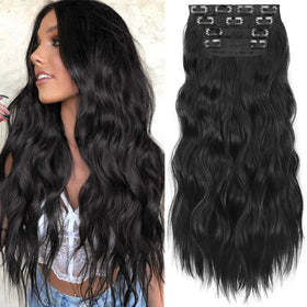 KooKaStyle front packaging showing 24-inch black extensions and benefits