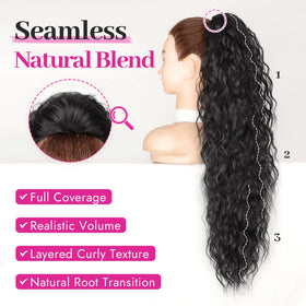KooKaStyle gym-ready ponytail showing sweat-resistant active comfort benefit