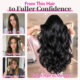 KooKaStyle side profile showing seamless blend with natural hair
