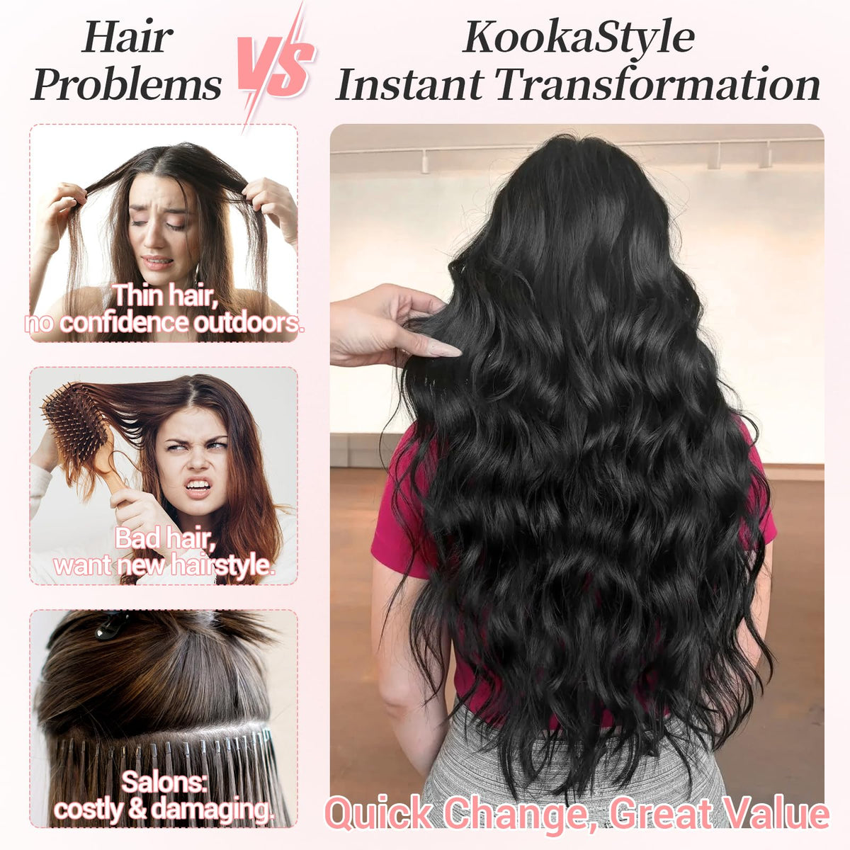 KooKaStyle texture close-up highlighting soft wavy fiber feel