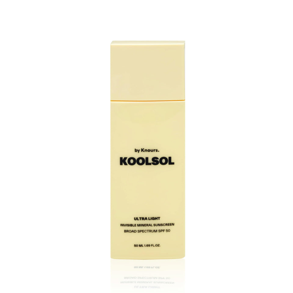 KOOLSOL front packaging shows SPF50 and lightweight benefits