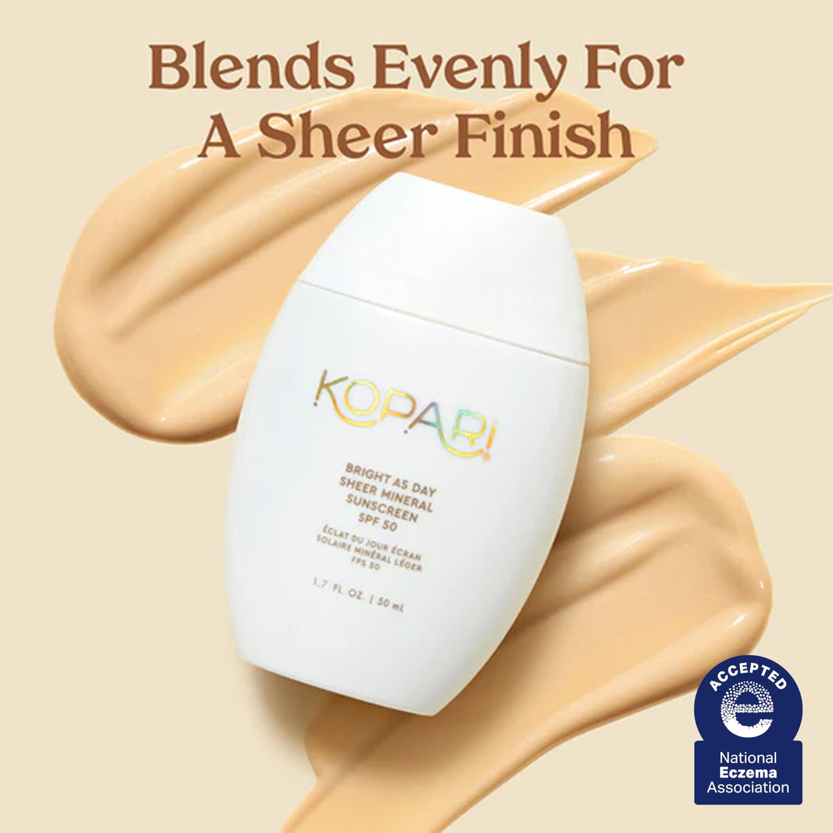 Kopari close-up of mineral zinc pearls conveying broad-spectrum protection