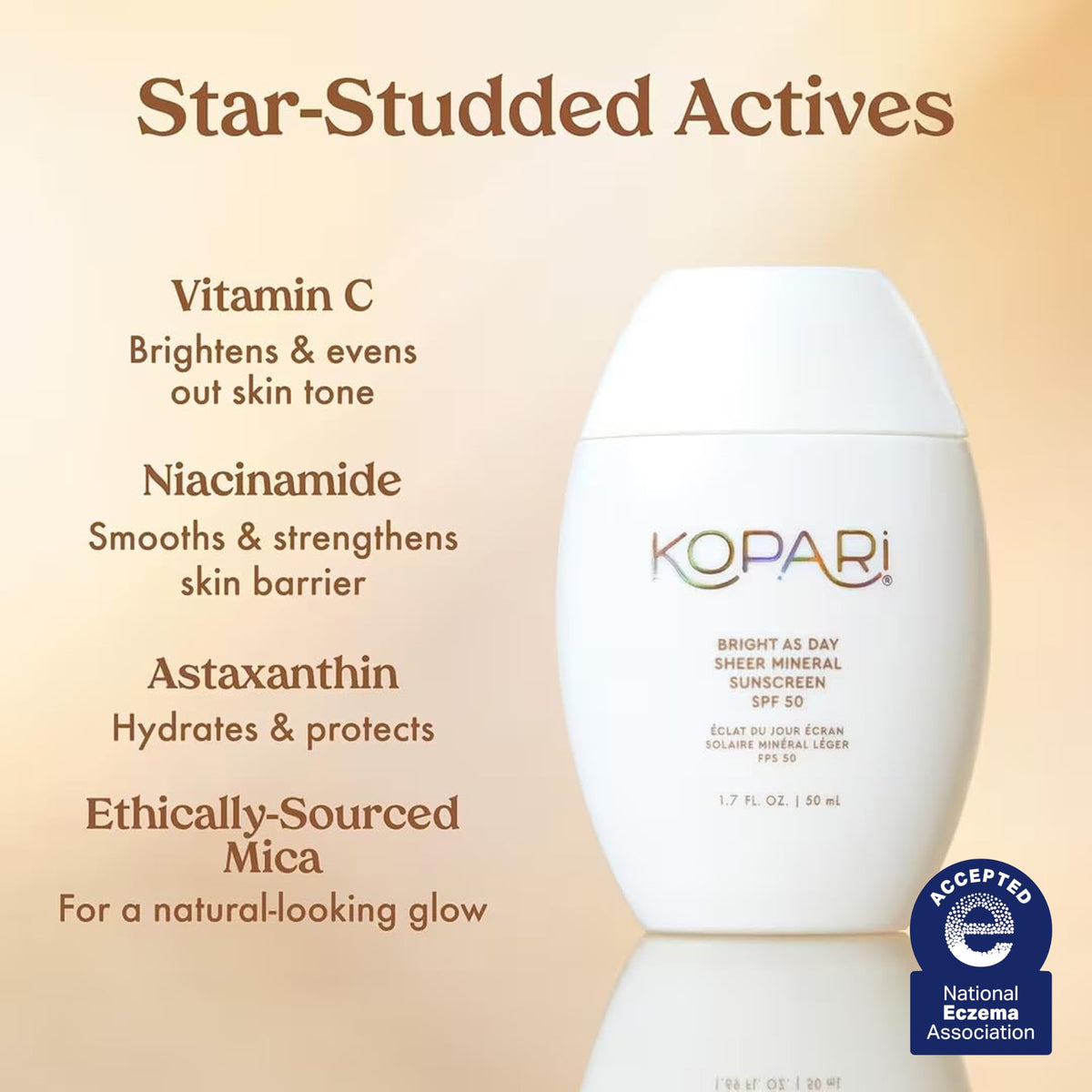 Kopari tube held in hand for size and travel-friendly convenience
