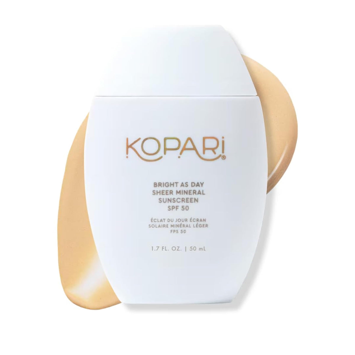 Kopari product texture swatch demonstrating lightweight, hydrating feel