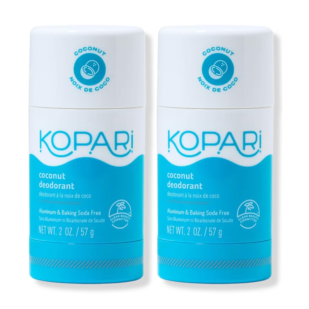Kopari front packaging showing clean coconut deodorant and benefits
