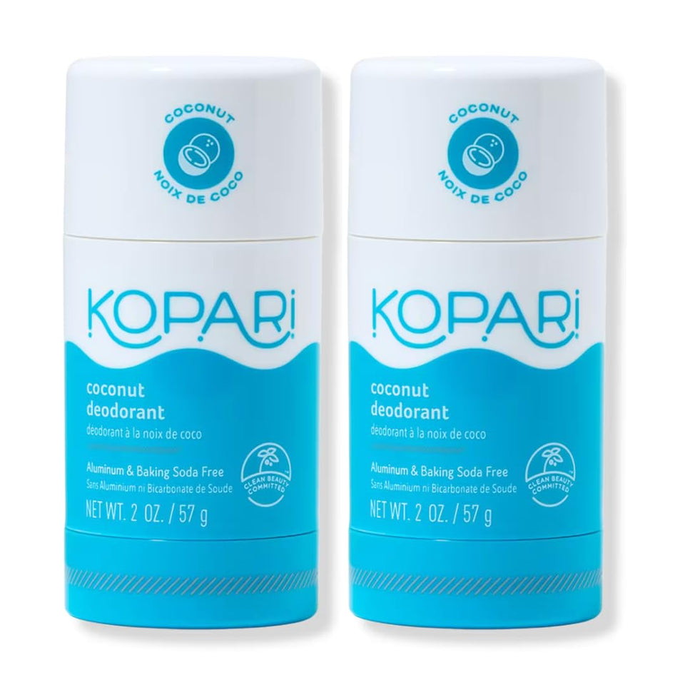 Kopari front packaging showing clean coconut deodorant and benefits