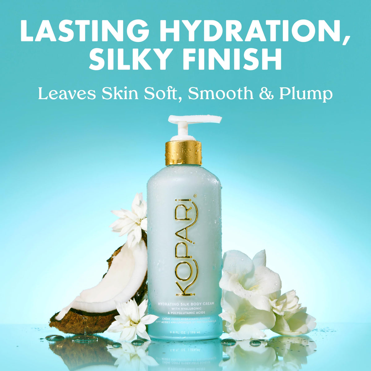 Kopari cream texture close-up demonstrating silky absorption and smooth finish