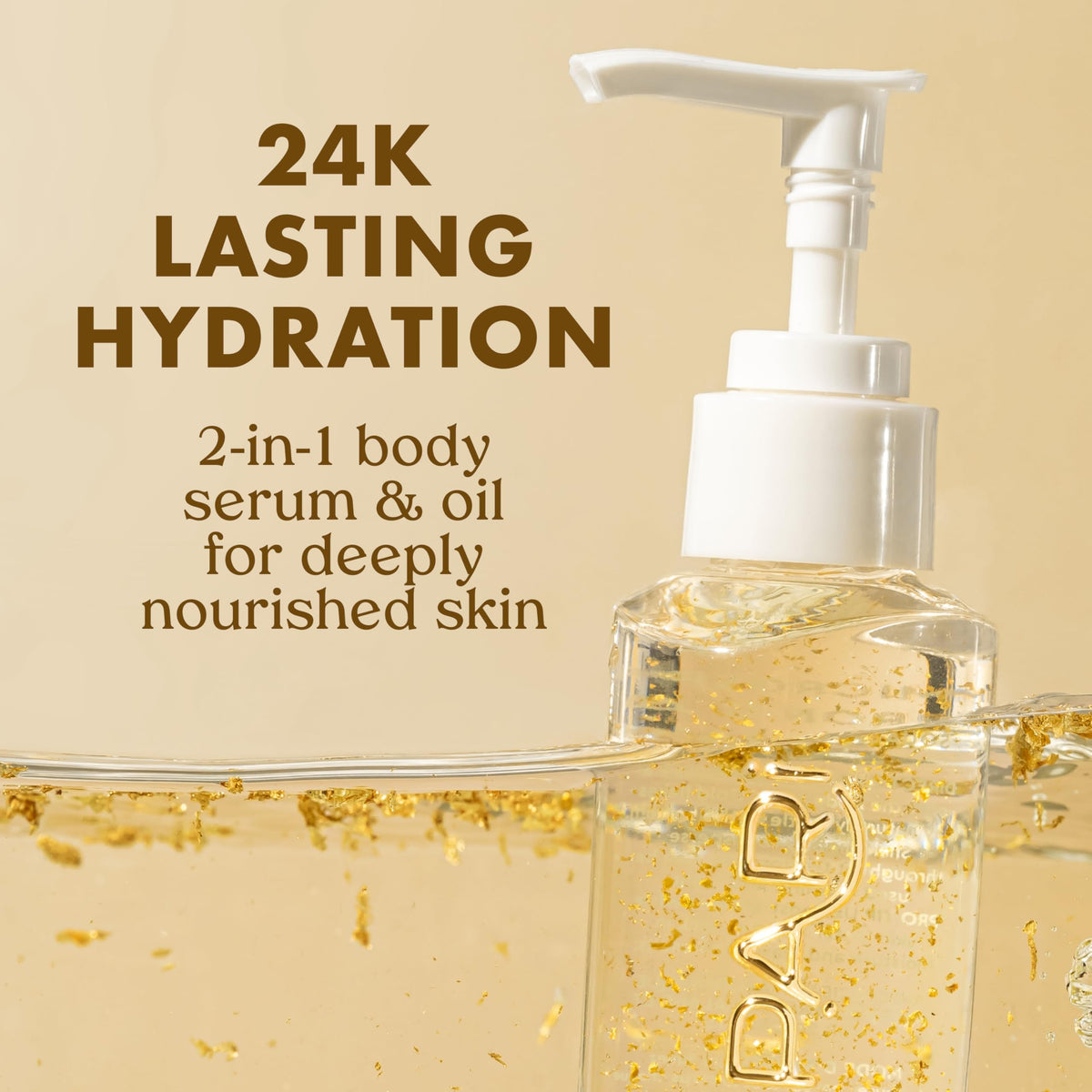 Kopari oil pouring to show lightweight texture and fast absorption