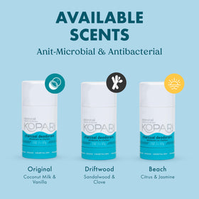 kopari ingredients label close-up showing plant-based list and non-toxic benefit