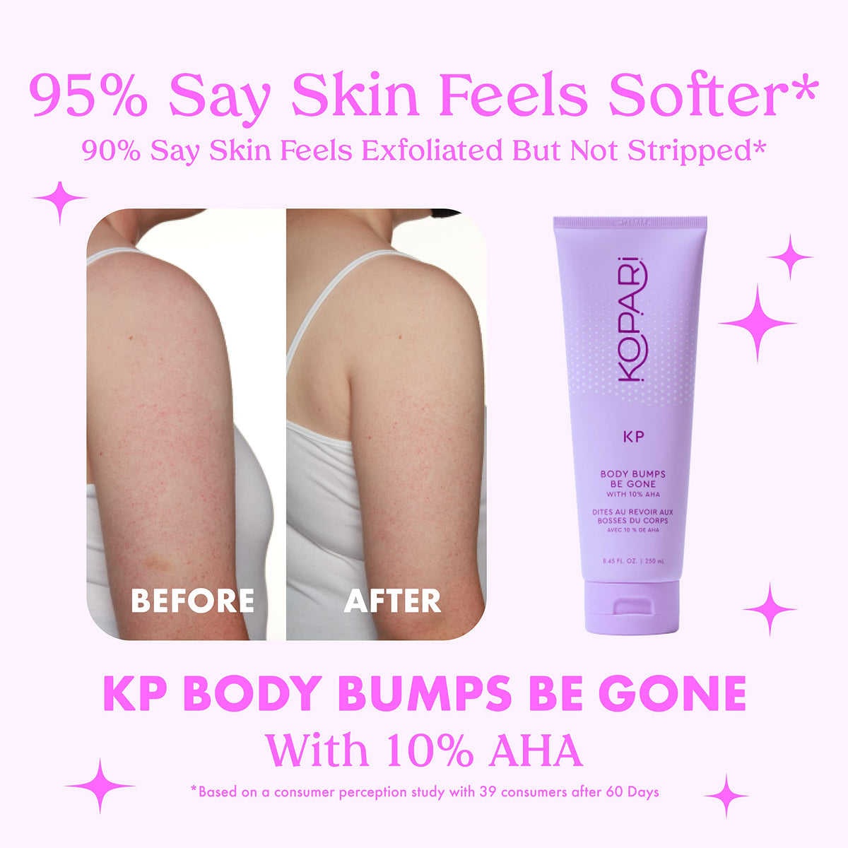 Applying Kopari scrub to arm demonstrating gentle exfoliation and smoother skin