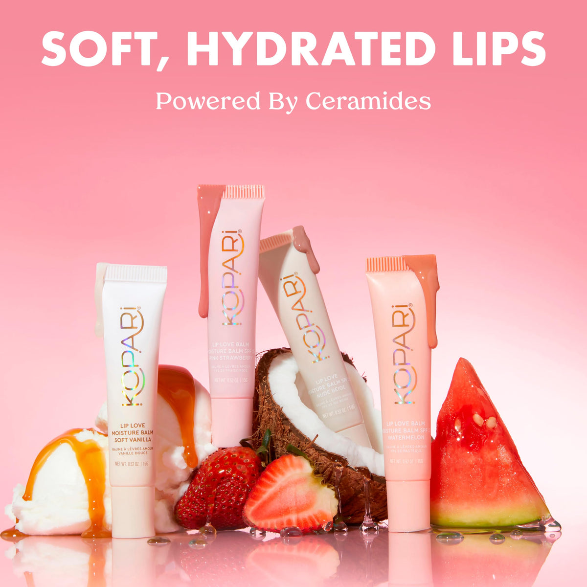 Kopari twist-up balm extended to show applicator and easy use