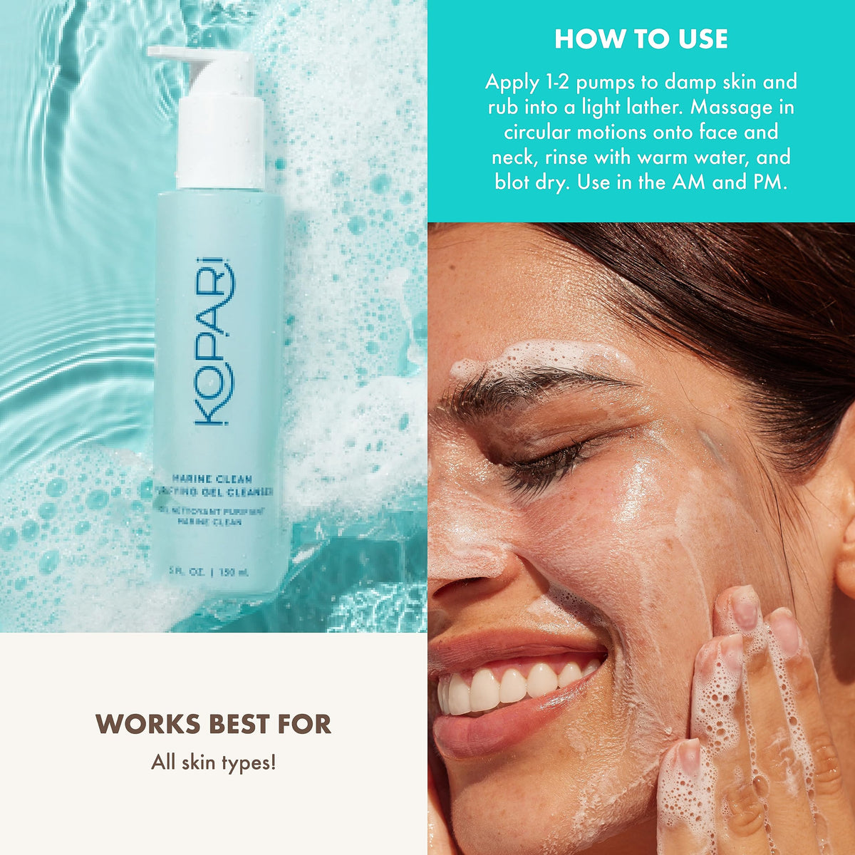 Kopari marine algae ingredient detail showing antioxidant-rich nourishment