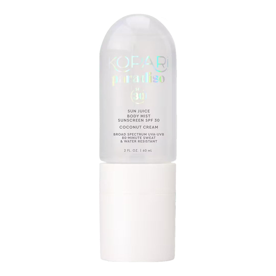 Kopari front packaging showing SPF 30 and coconut cream scent benefit
