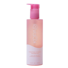 Kopari bottle front packaging showing label and tropical design for easy identification