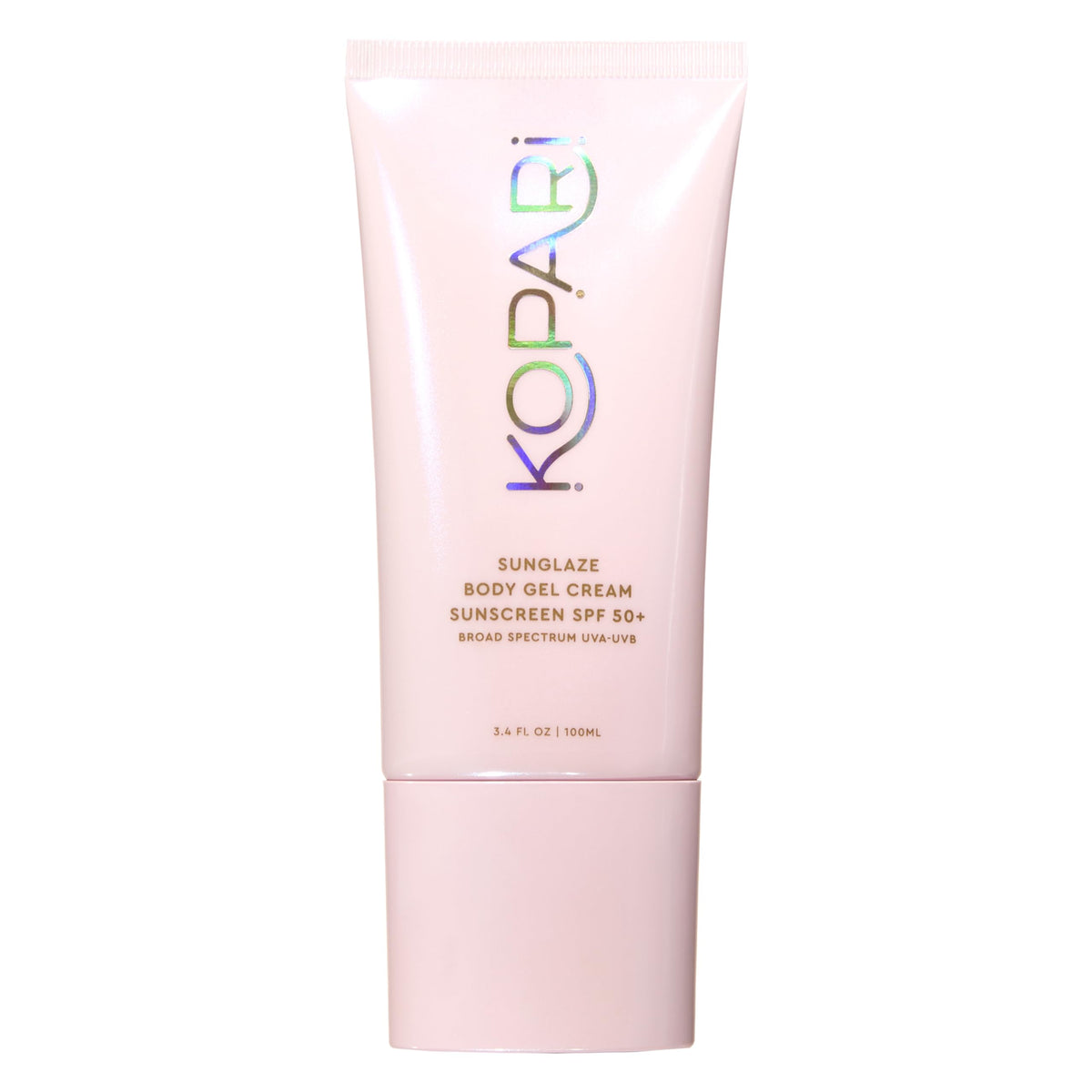 Kopari front packaging showing SPF 50+ protection and compact design