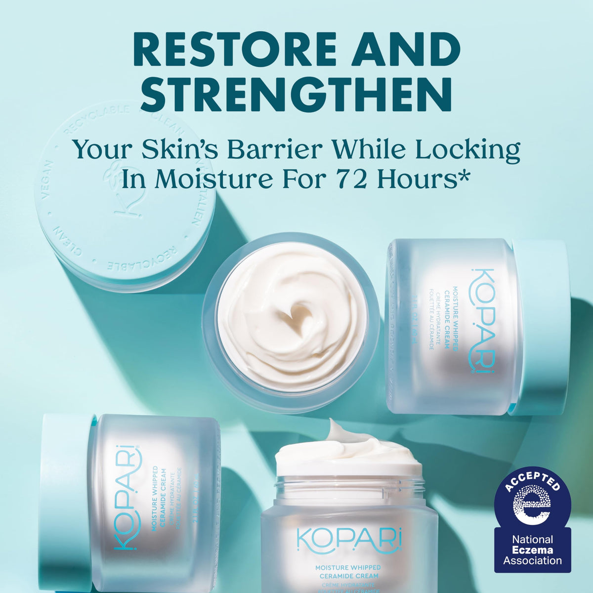 Kopari texture closeup whipped cream highlighting lightweight absorption benefit
