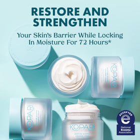Kopari texture closeup whipped cream highlighting lightweight absorption benefit