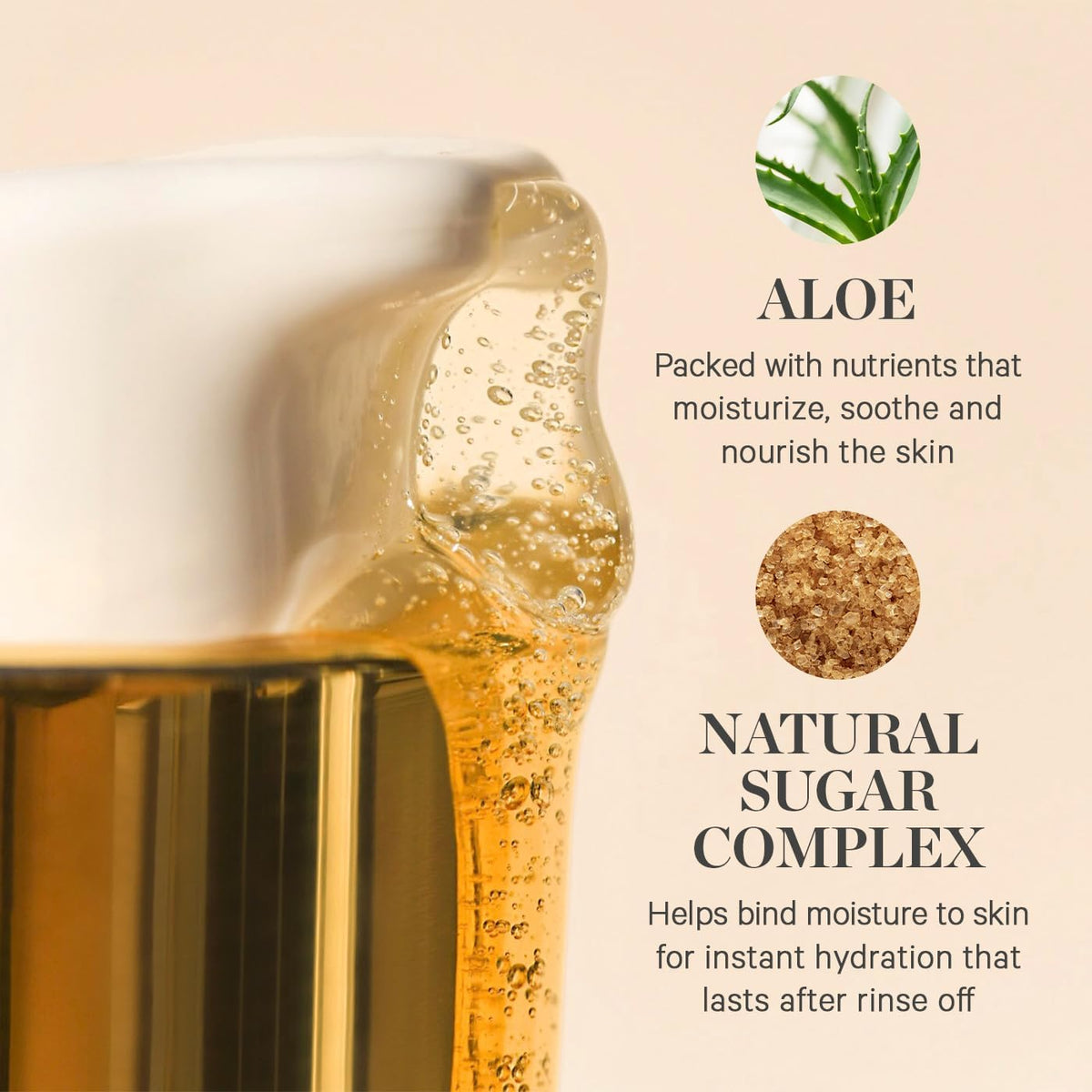 KORA Organics aloe vera and turmeric botanicals showing soothing properties