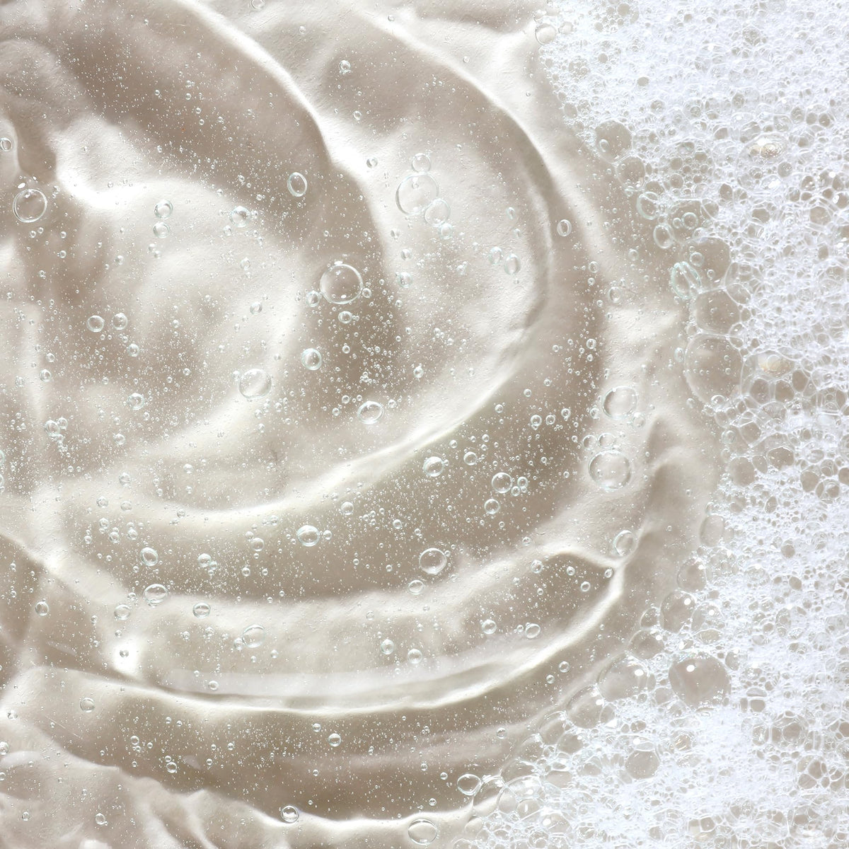 KORA Organics pump dispensing soft foam demonstrating gentle cleanse