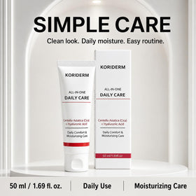 koriderm cloth and jar flatlay illustrating clean routine and simple skincare storage