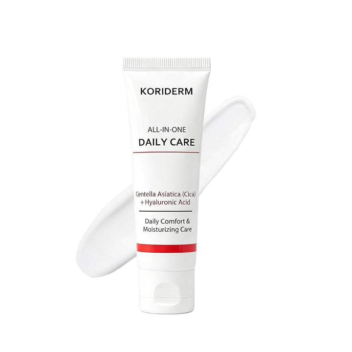 koriderm front packaging showing 50 ml jar and clear label for everyday hydration