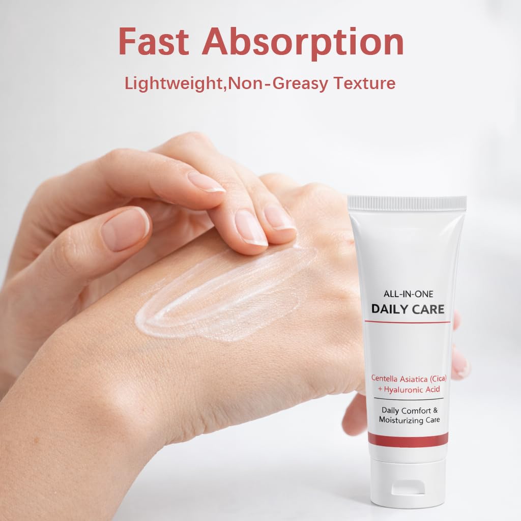 Koriderm cream texture close-up showing smooth consistency benefit: fast absorption