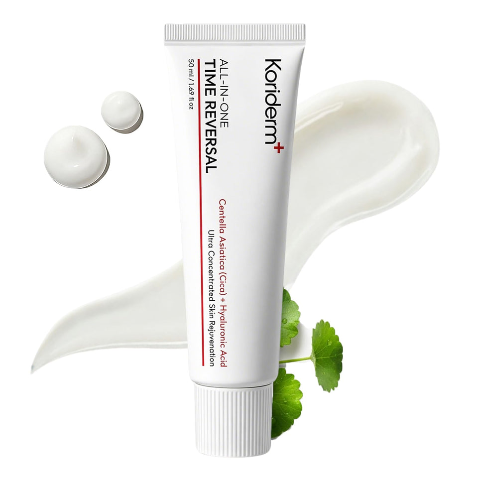 Koriderm jar front view showing packaging and calming benefit