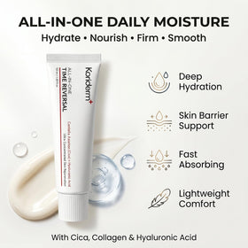 Koriderm open jar texture close-up, silky finish for quick absorption