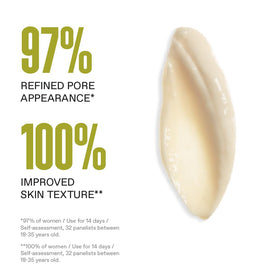 KORRES gel applied on hand to show spreadability and non-greasy feel