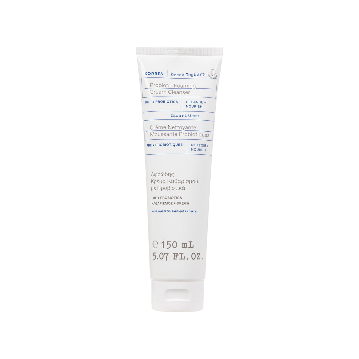 KORRES front packaging showing product and hydrating benefit