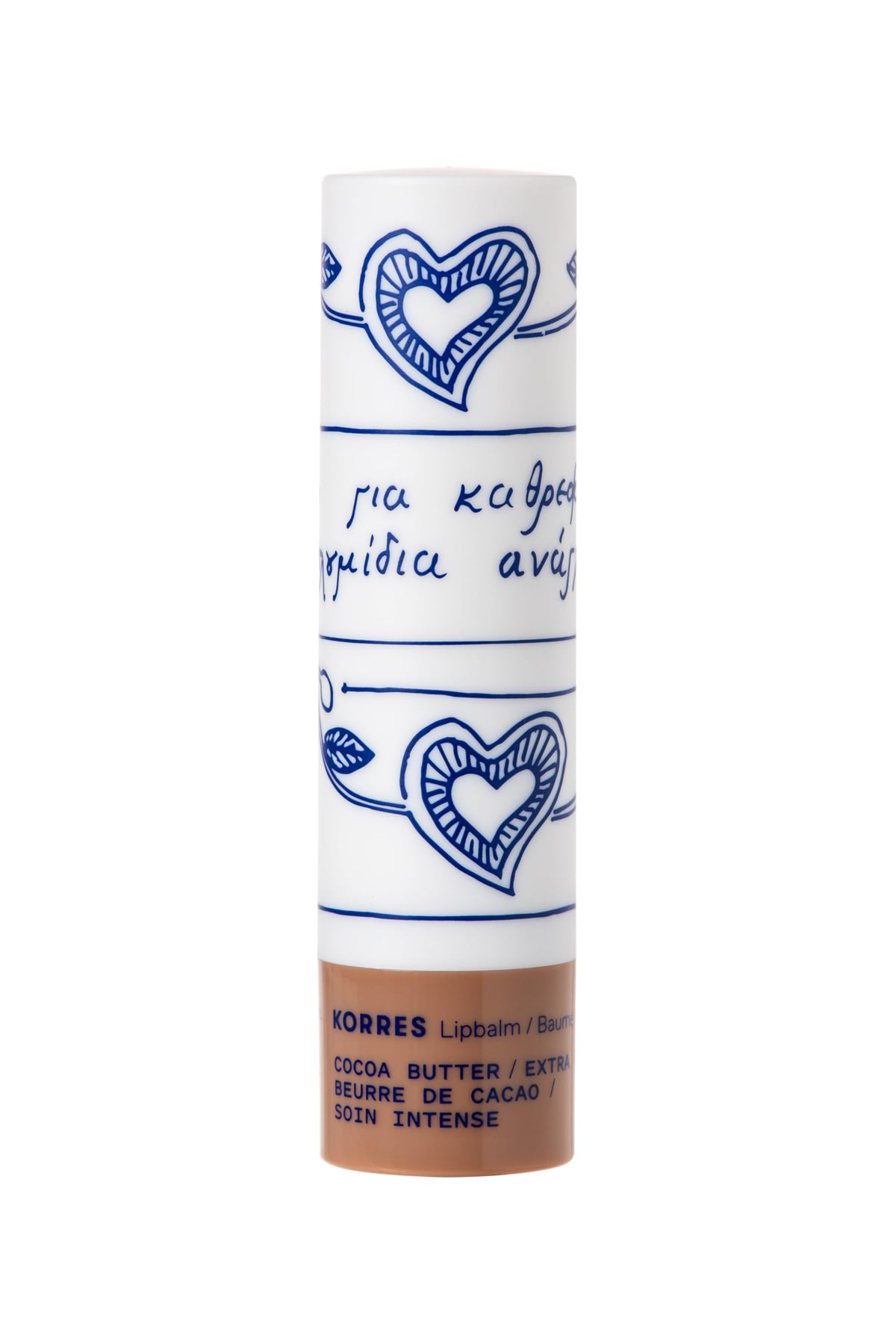 KORRES lip butter creamy texture close-up highlighting nourishing oils