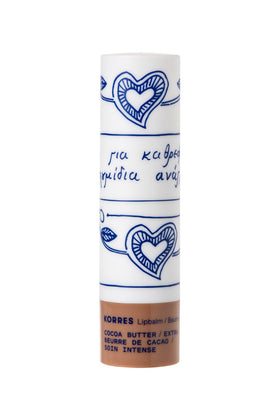 KORRES lip butter creamy texture close-up highlighting nourishing oils