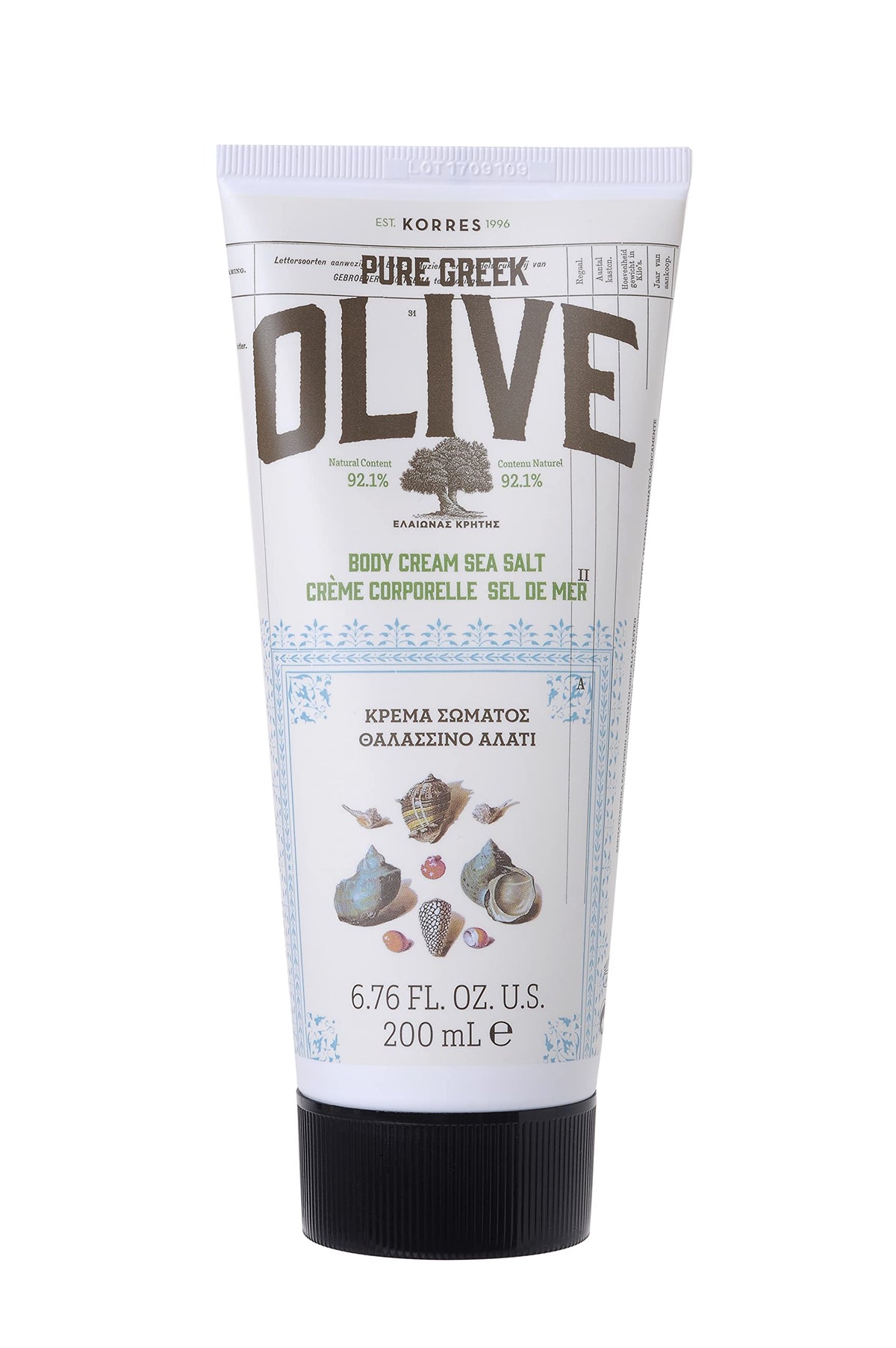 KORRES label close-up showing ingredient highlights and cruelty-free claims