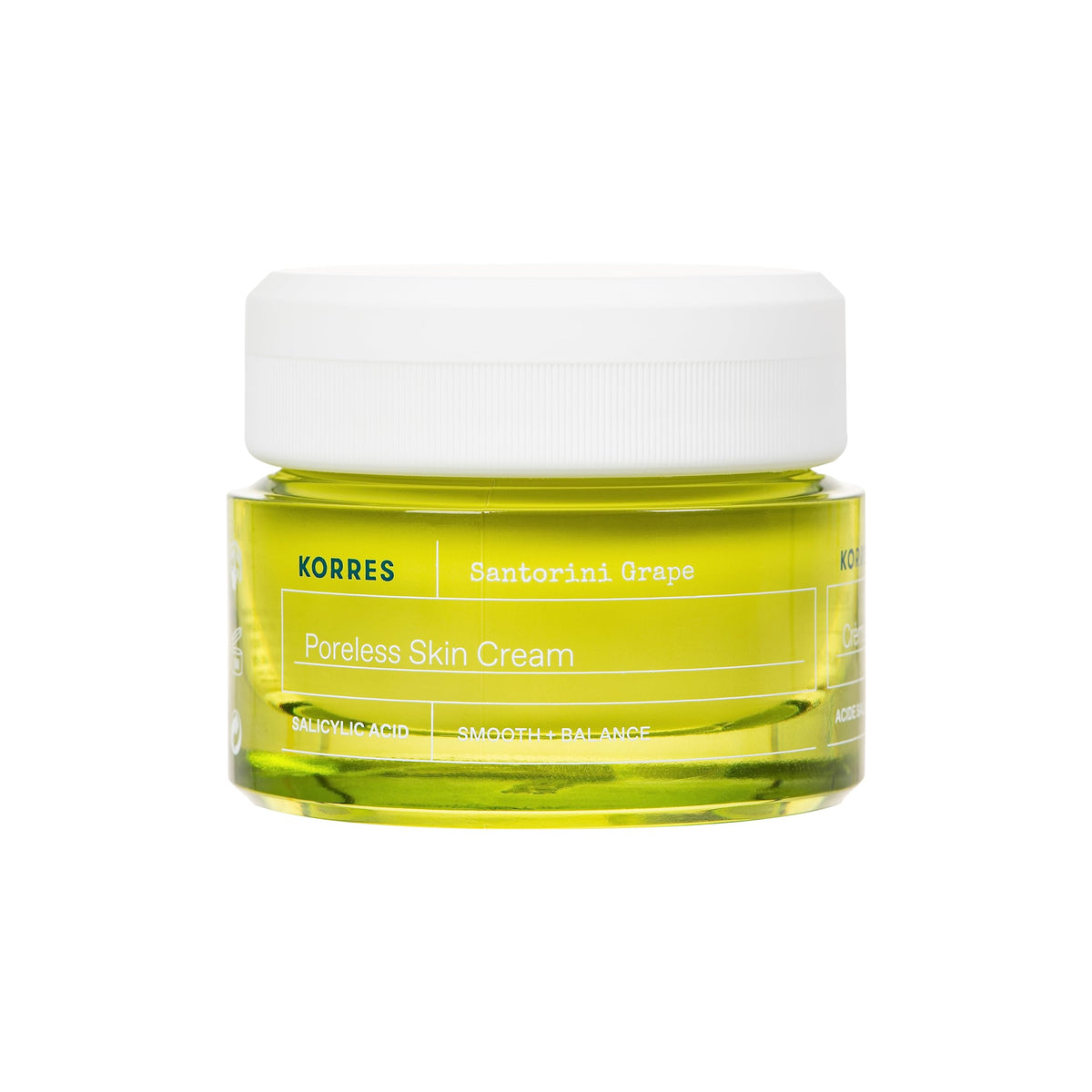 KORRES front tube showing product name and benefits