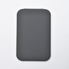 korutomi front closed grey compact mirror, protects glass and travels well
